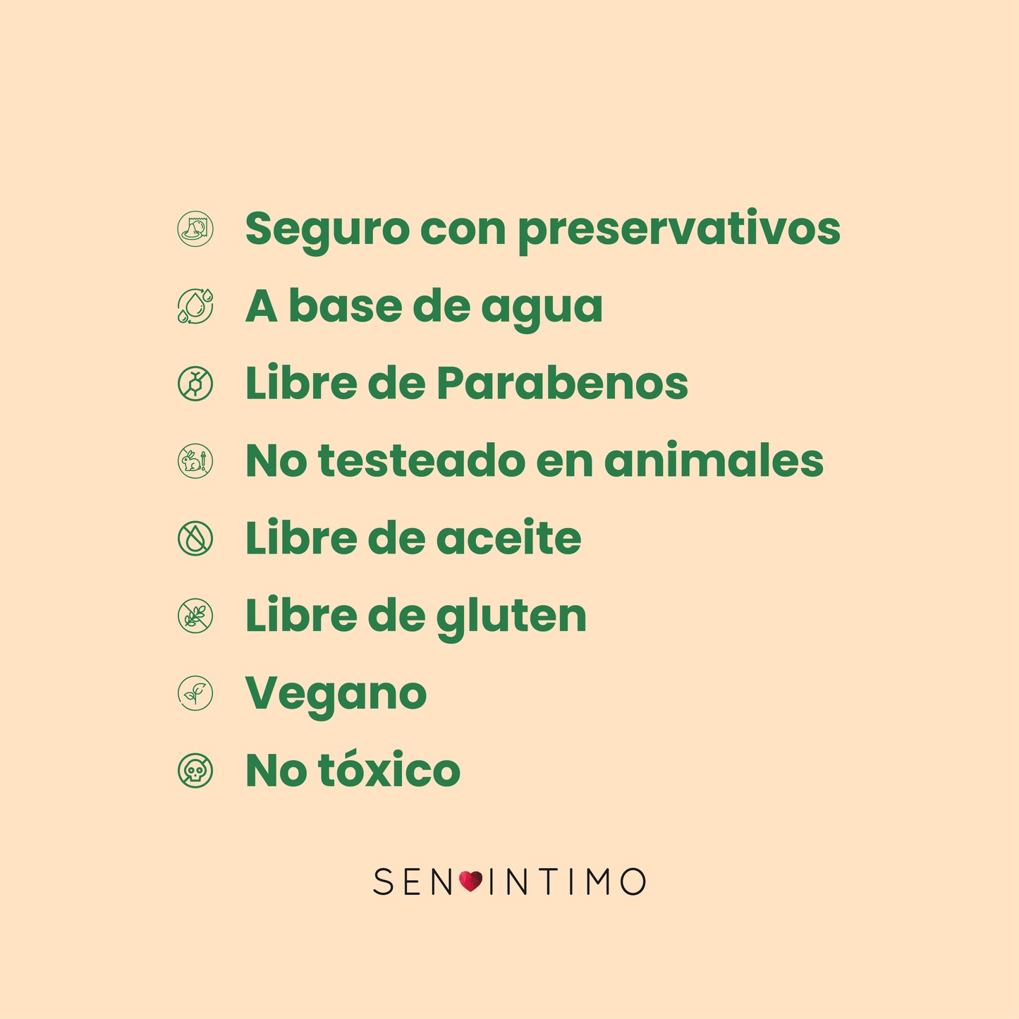 Lubricante mango vegano libre parabenos seguro preservativos - Sen Íntimo