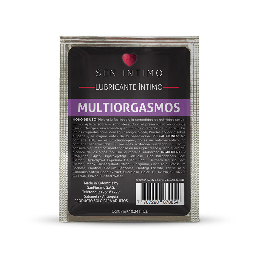 MULTI-ORGASMO INTIMATE LUBRICANT X7 ML 