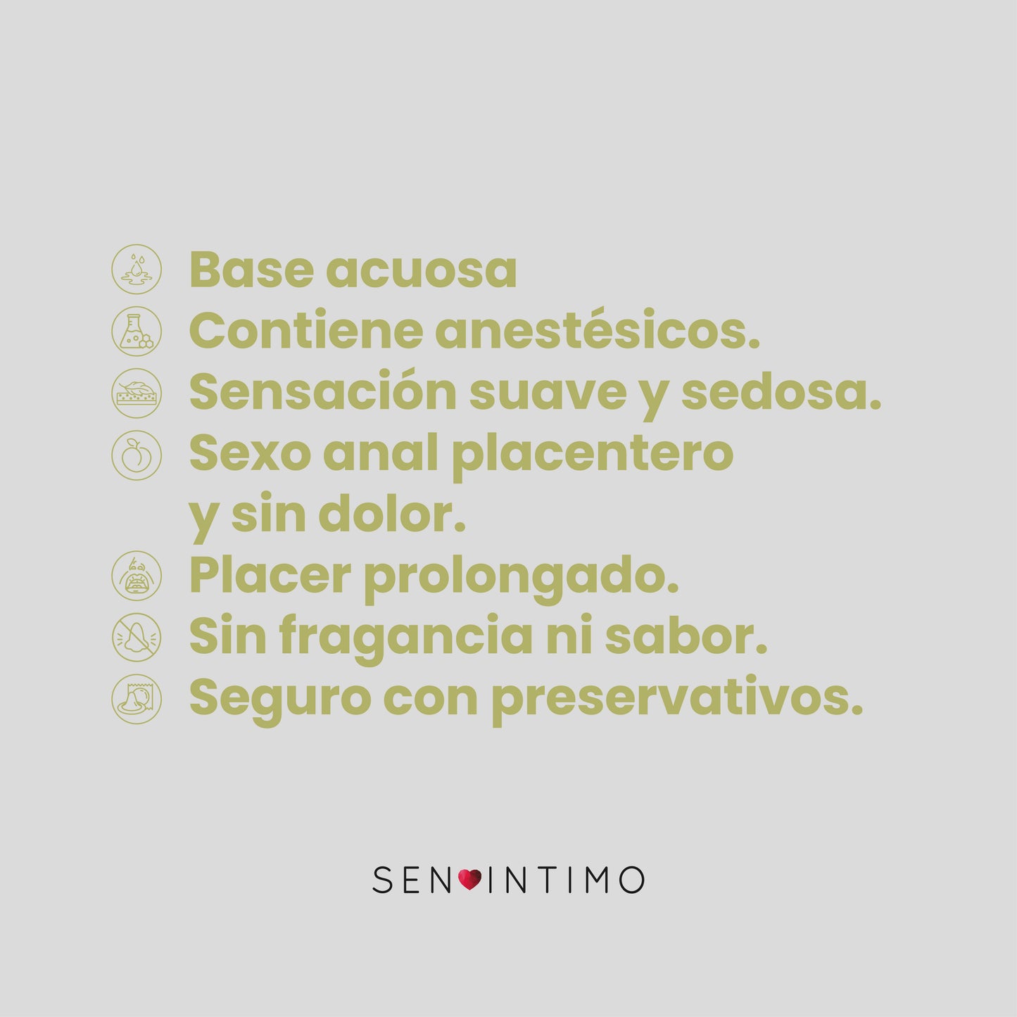 Lubricante Anal Desensibilizante - Sen Íntimo