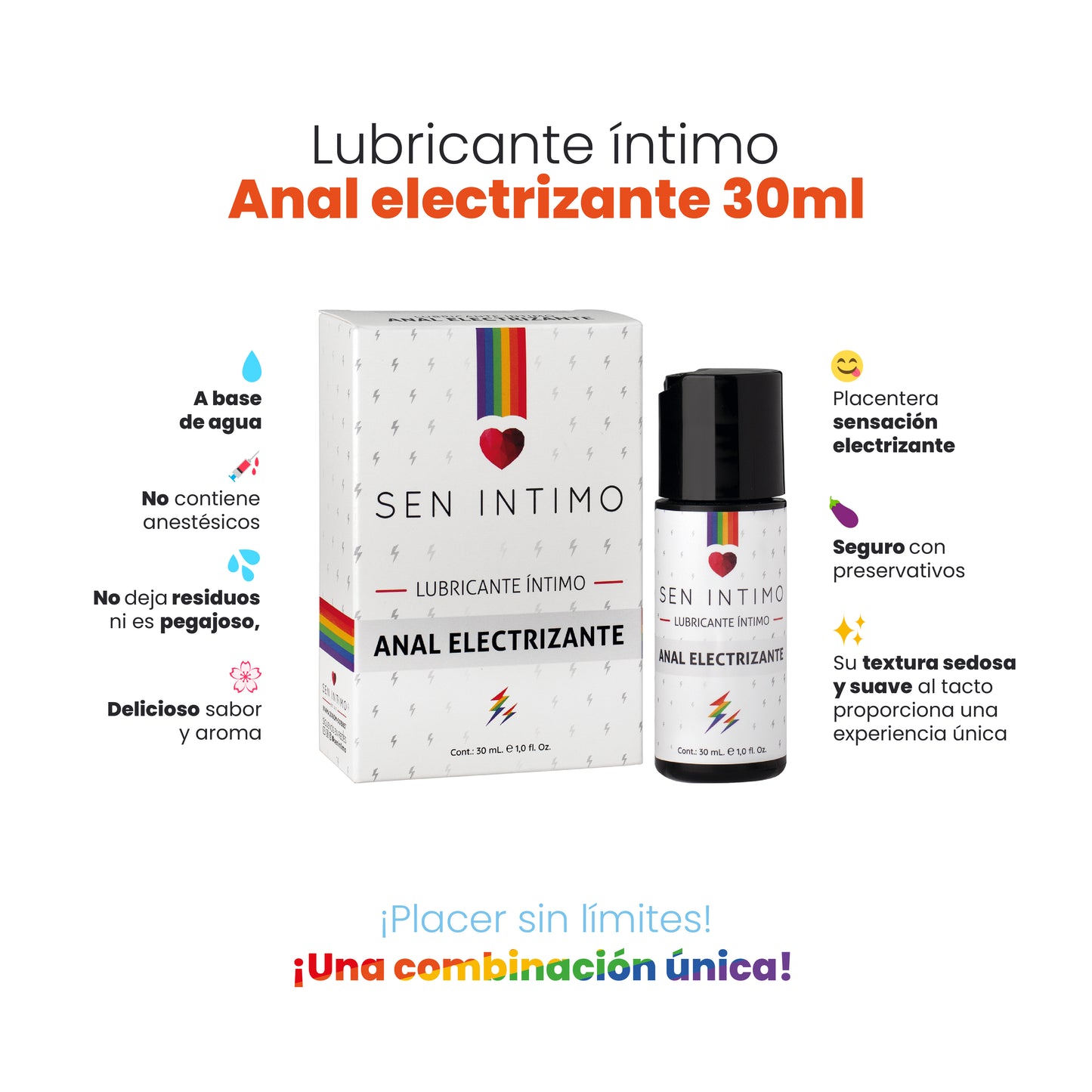 Lubricante Anal Electrizante - Sen Íntimo