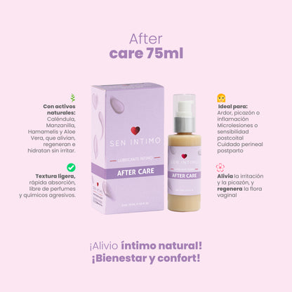 After Care Sen Íntimo - Beneficios: caléndula, manzanilla, hamamelis y aloe vera, ideal para ardor, microlesiones y postparto