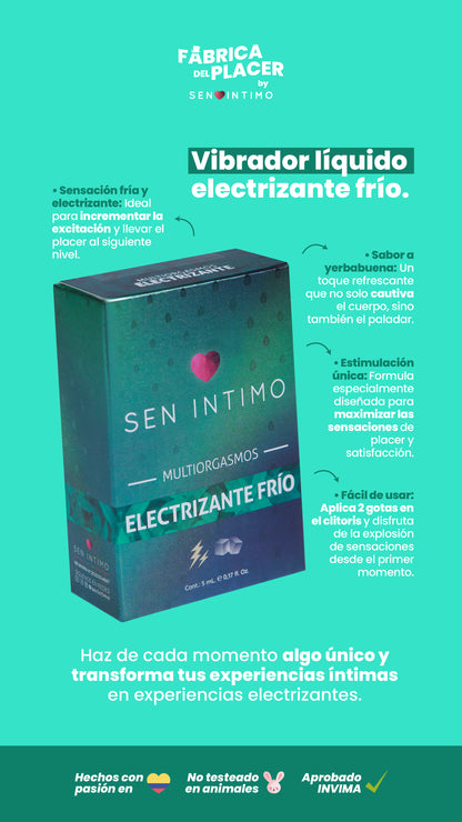 Multiorgasmos Electrizante Frío X 5 ml