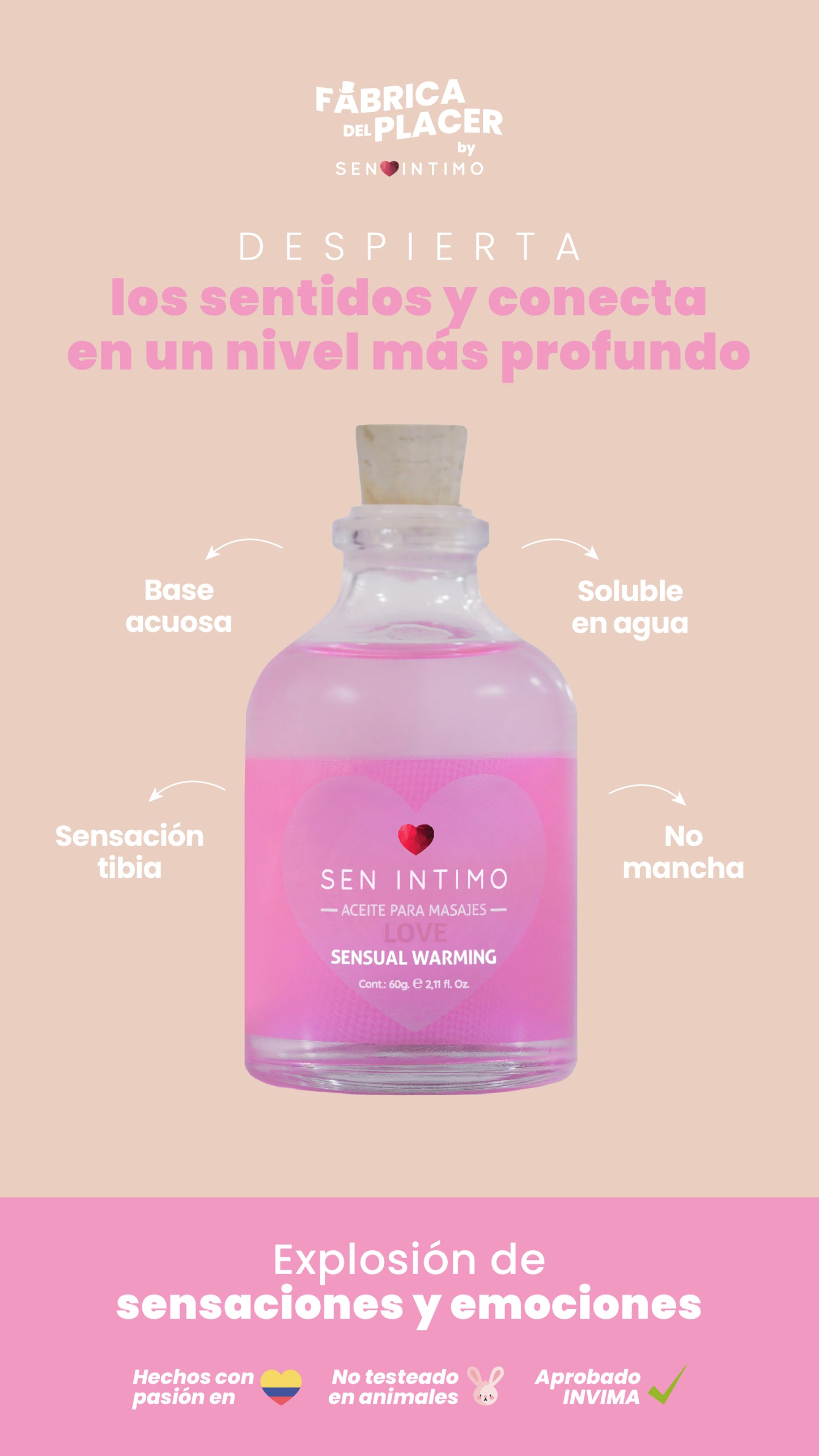 Sensual Warming X 60 Ml Love Sen Intimo