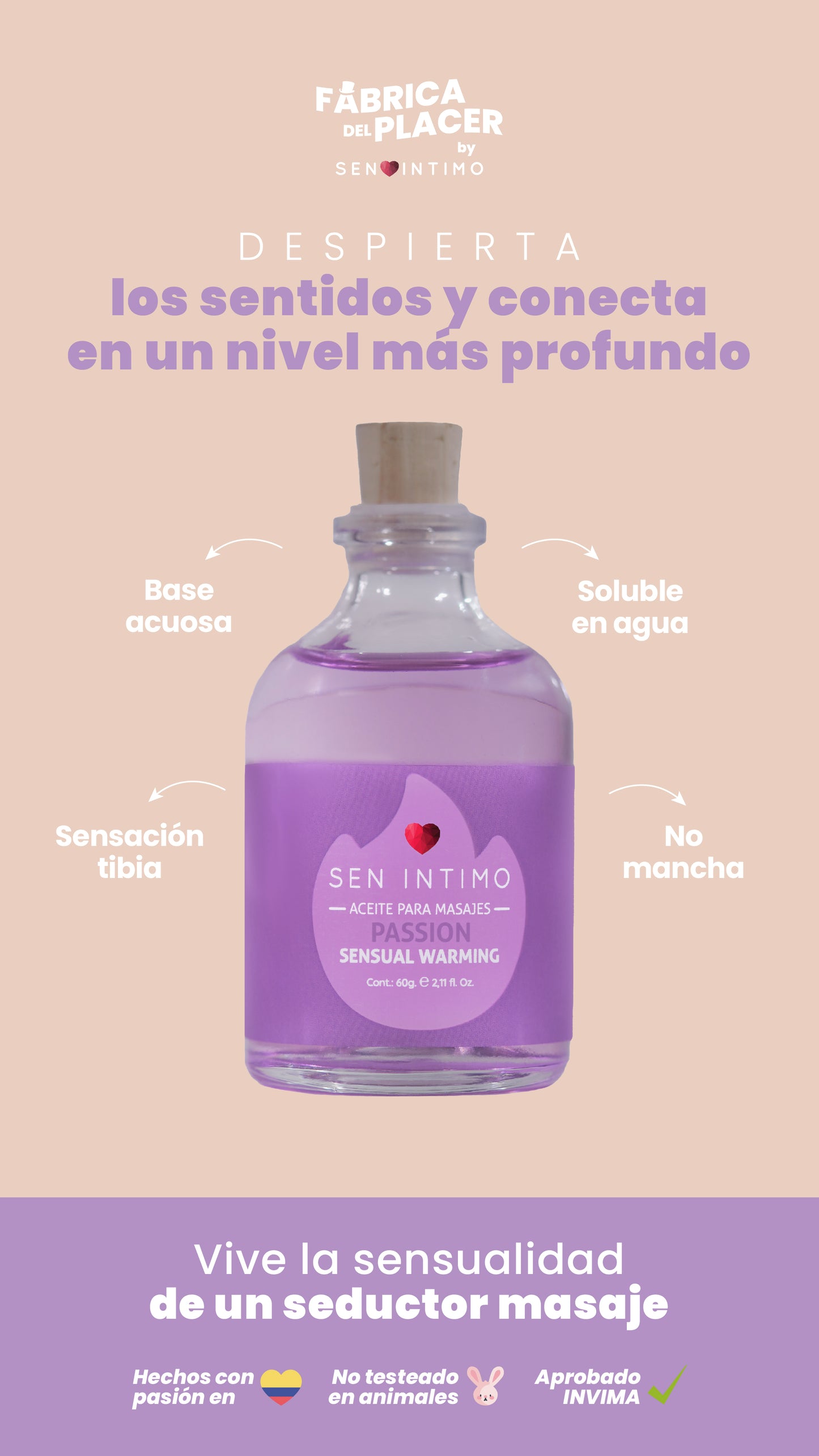 Sensual Warming X 60 Ml Passion Sen Intimo