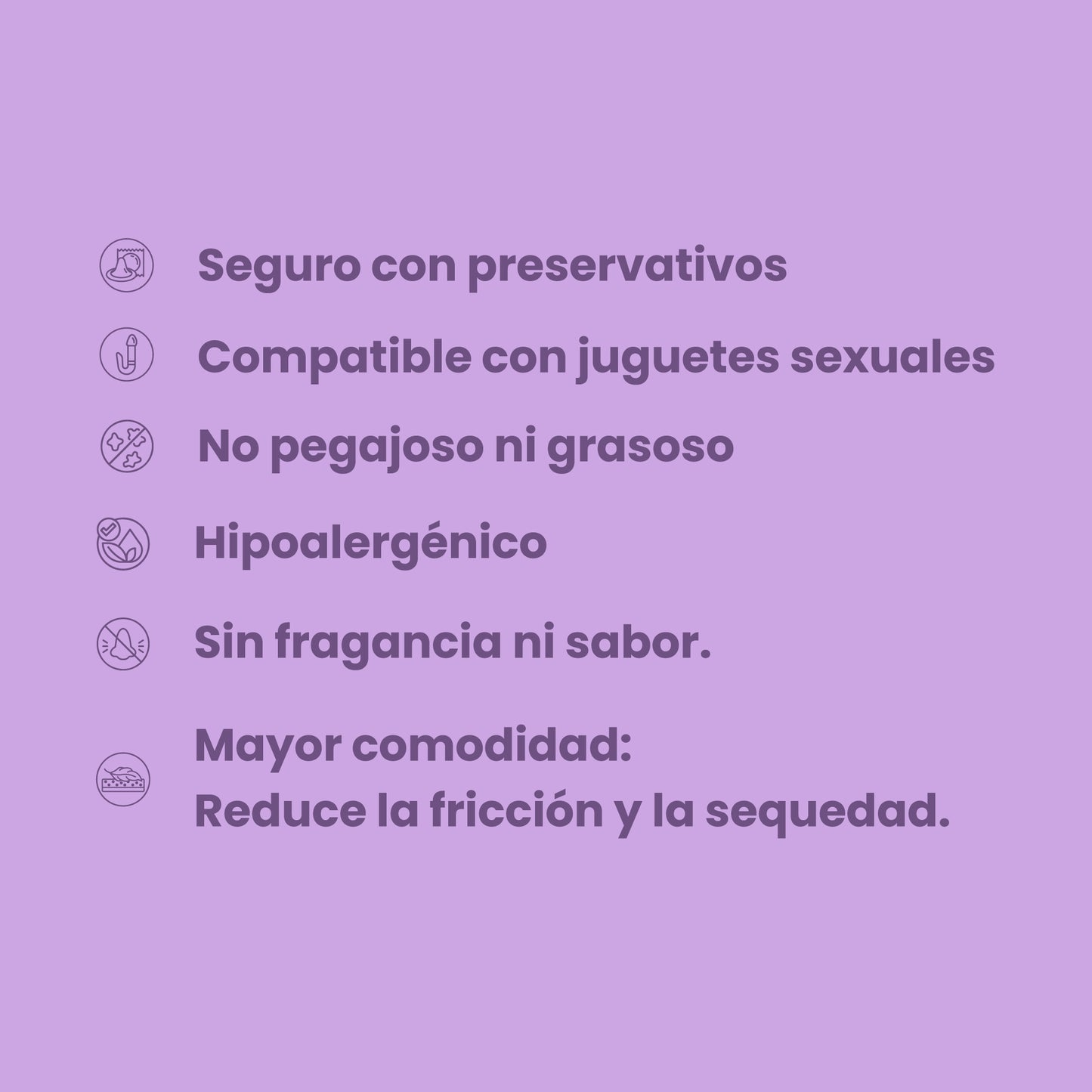 Lubricante Semen Artificial Milk 250ml Sen Íntimo - seis beneficios hipoalérgénico sin fragancia