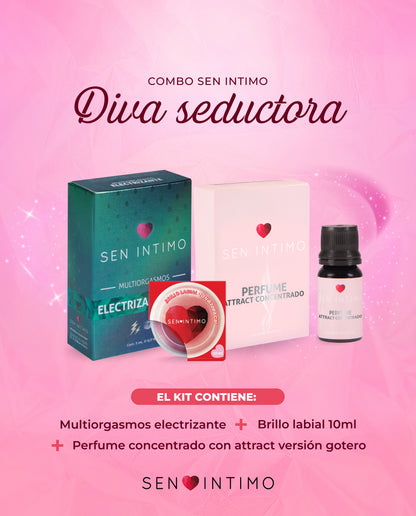 Combo Diva Seductora | Perfume + Brillo + Placer
