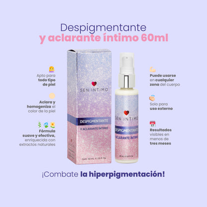 Despigmentante Íntimo 60ml - Aclara y Unifica - Sen Íntimo