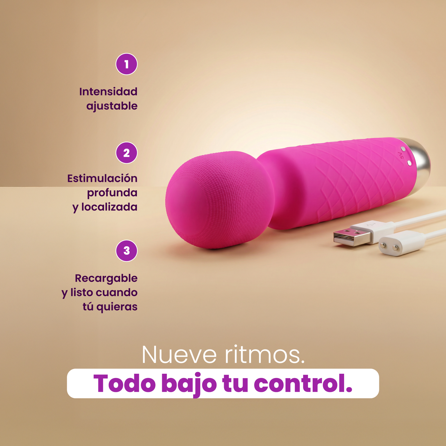 Kit Masajeador Dominator | 9 Modos de Vibración - Sen Íntimo