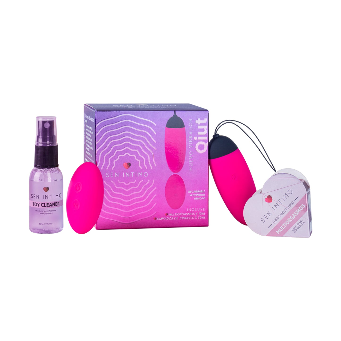 Kit Huevo Vibrador Control Remoto Qiut - Sen Íntimo