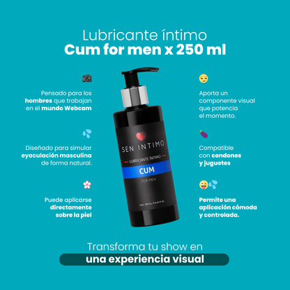 Lubricante Cum For Men 250 ml – Sen Íntimo