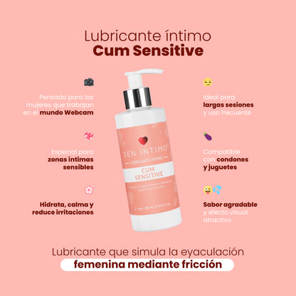 Lubricante Cum Sensitive 250 ml – Para Mujeres Webcam | Sen Íntimo