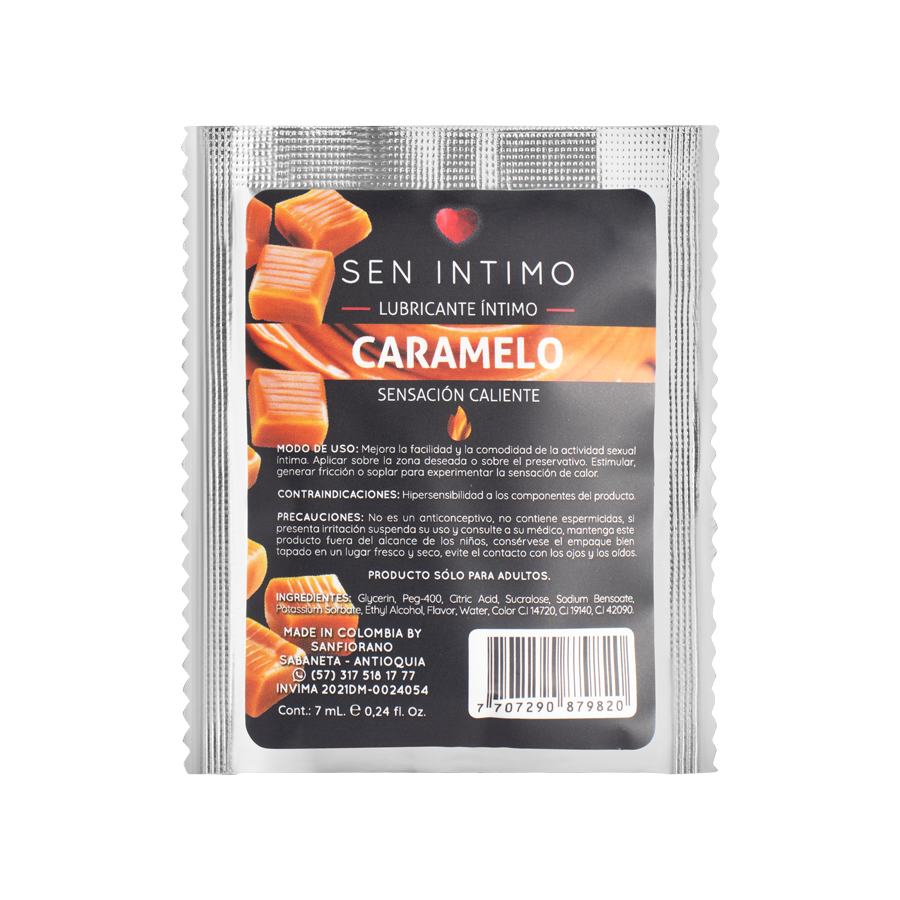 Hot Caramel Lubricant X 30 Ml Sen Intimo