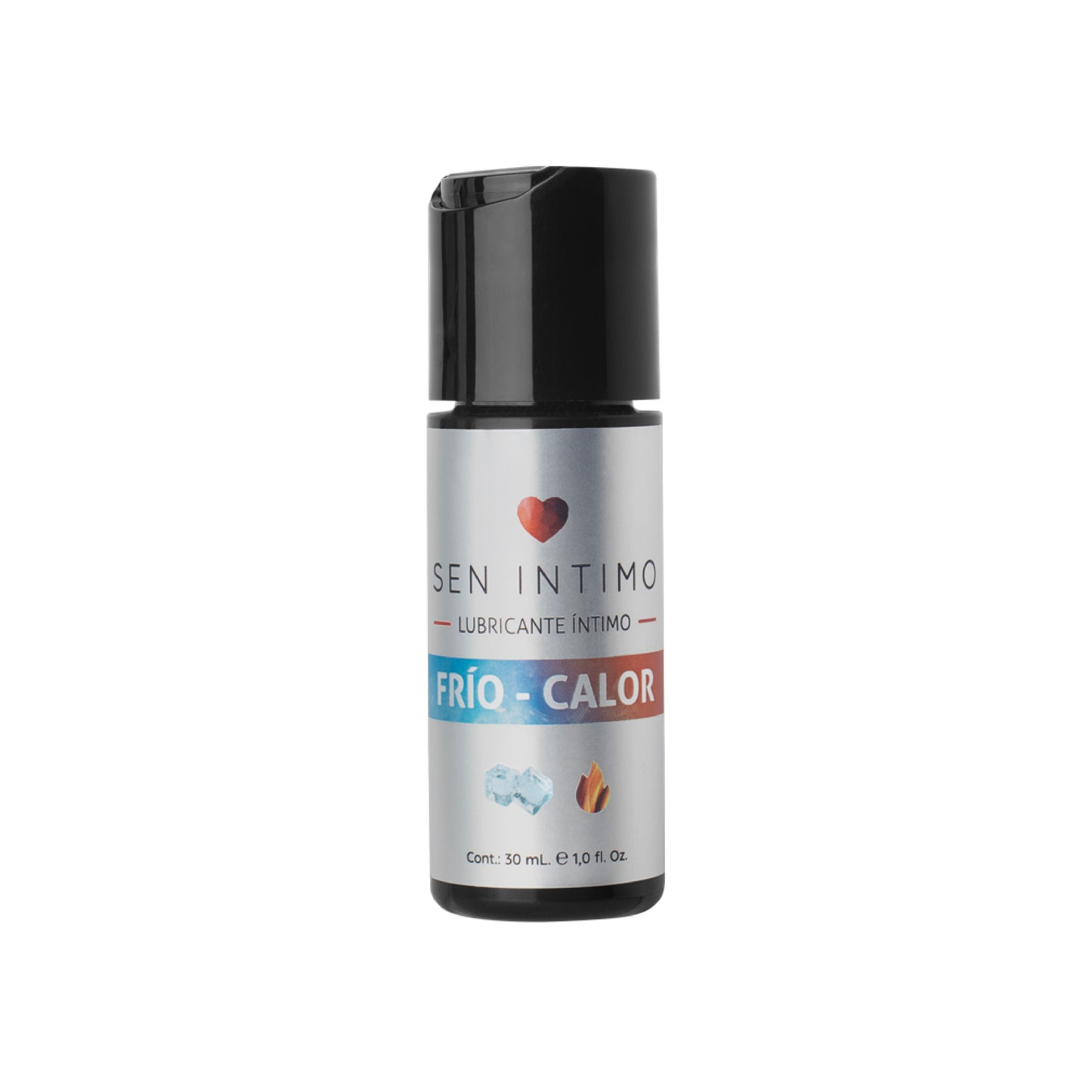 Lubricante Íntimo Frío Calor Sen Íntimo - frasco dispensador 30ml fondo blanco