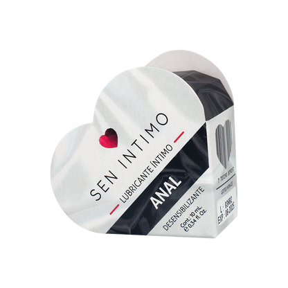 Lubricante anal corazón 10ml Sen Íntimo