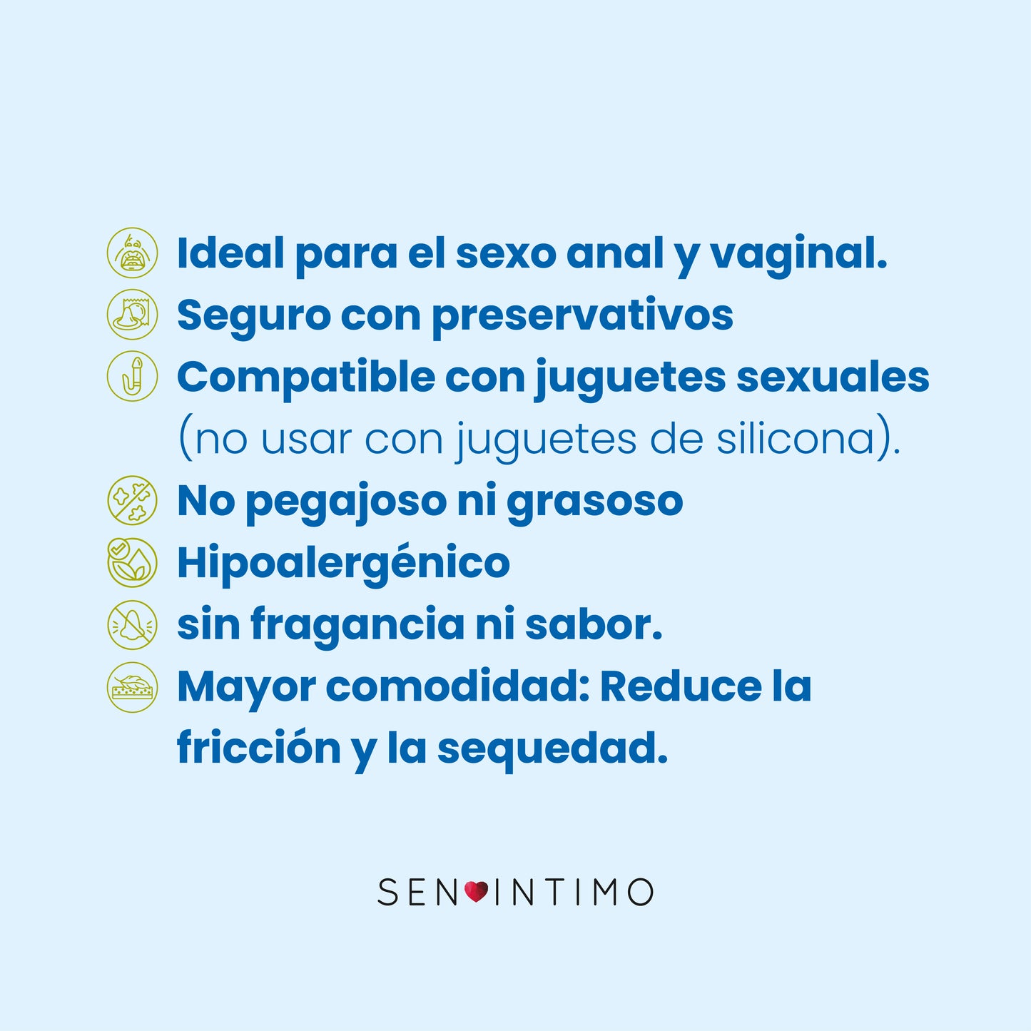 Lubricante Íntimo de Silicona - Sen Íntimo