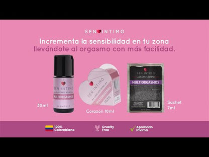 LUBRICANTE ÍNTIMO MULTIORGASMOS X 10 ML